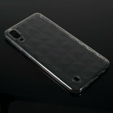Силиконовый (TPU) чехол UniCase 3D Diamond Grain для Samsung Galaxy M10 (M105) - Grey