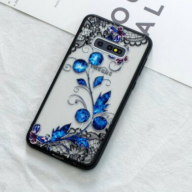 Силиконовый (TPU) чехол UniCase Shiny Flowers для Samsung Galaxy S10e (G970) - Butterfly and Floret