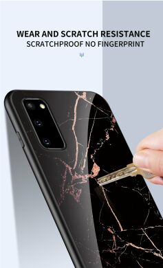 Защитный чехол Deexe Gradient Pattern для Samsung Galaxy S20 (G980) - Black / Gold