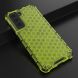 Защитный чехол Deexe Honeycomb Series для Samsung Galaxy S21 FE (G990) - Green. Фото 4 из 6