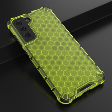 Защитный чехол Deexe Honeycomb Series для Samsung Galaxy S21 FE (G990) - Green