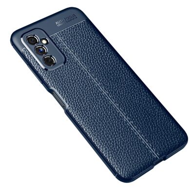 Защитный чехол Deexe Leather Cover для Samsung Galaxy M52 (M526) - Blue