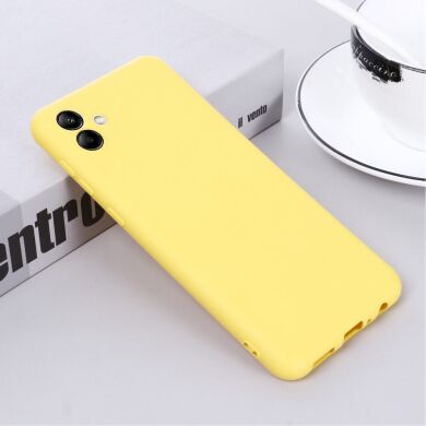 Защитный чехол Deexe Silicone Case для Samsung Galaxy A04 (A045) - Yellow