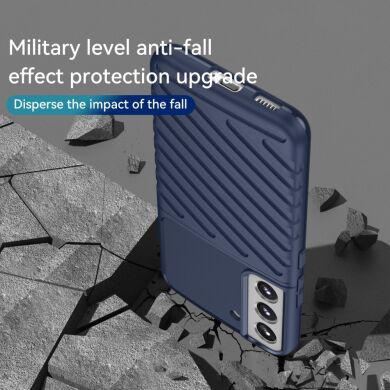 Защитный чехол Deexe Thunder Series для Samsung Galaxy S22 Plus - Blue