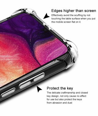 Защитный чехол IMAK Airbag MAX Case для Samsung Galaxy A70 (A705) - Matte Black