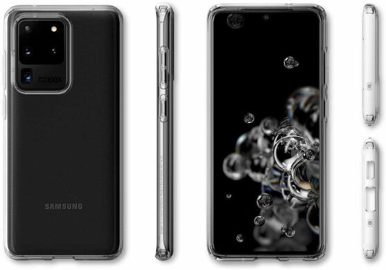 Защитный чехол Spigen (SGP) Liquid Crystal для Samsung Galaxy S20 Ultra (G988) - Crystal Clear
