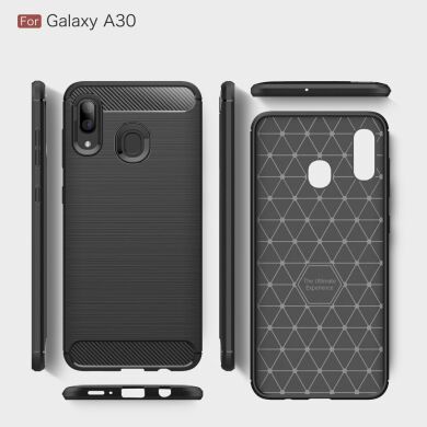 Защитный чехол UniCase Carbon для Samsung Galaxy A30 (A305) / A20 (A205) - Black