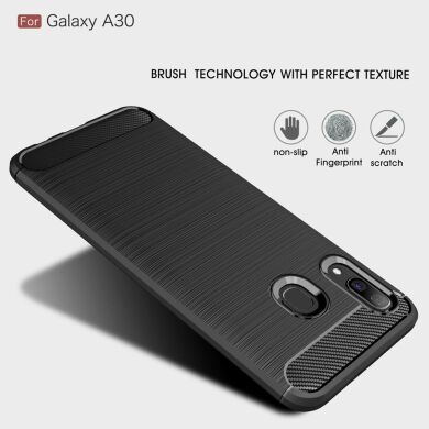Защитный чехол UniCase Carbon для Samsung Galaxy A30 (A305) / A20 (A205) - Red