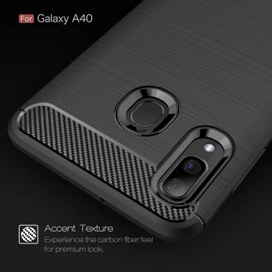 Защитный чехол UniCase Carbon для Samsung Galaxy A40 (А405) - Black