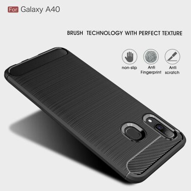 Защитный чехол UniCase Carbon для Samsung Galaxy A40 (А405) - Red
