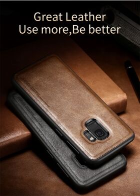 Защитный чехол X-LEVEL Leather Back Cover для Samsung Galaxy S9 (G960) - Black