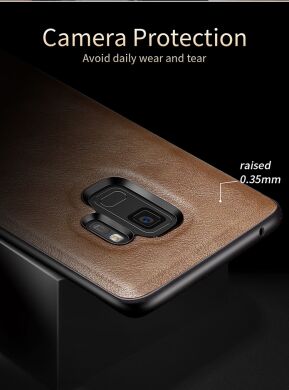 Защитный чехол X-LEVEL Leather Back Cover для Samsung Galaxy S9 (G960) - Black