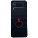 Кожаный чехол UniCase Croco Skin (FF) для Samsung Galaxy Flip 4 - Black. Фото 1 из 9