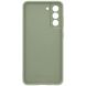 Защитный чехол Silicone Cover для Samsung Galaxy S21 FE (G990) EF-PG990TMEGRU - Olive Green. Фото 5 из 5