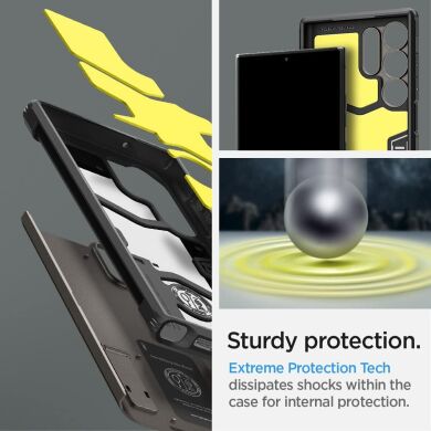 Защитный чехол Spigen (SGP) Tough Armor для Samsung Galaxy S23 Ultra (S918) - Black