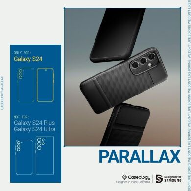 Защитный чехол Caseology Parallax by Spigen для Samsung Galaxy S24 (S921) - Matte Black