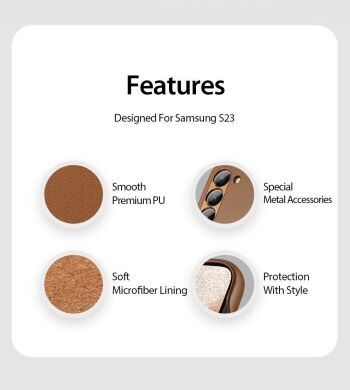 Защитный чехол DUX DUCIS Grit Series для Samsung Galaxy S23 - Brown