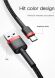 Кабель Baseus Cafule USB to Type-C (3A, 0.5m) CATKLF-A91 - Black / Red. Фото 14 из 19