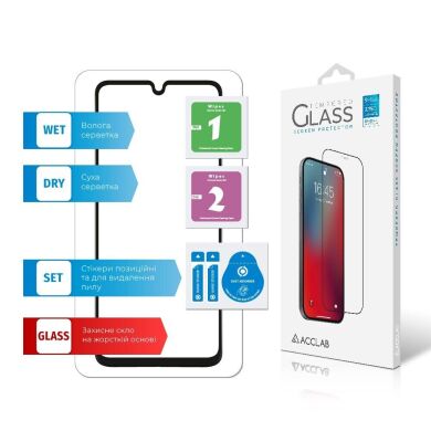 Защитное стекло ACCLAB Full Glue для Samsung Galaxy A33 (A336) - Black