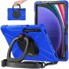 Защитный чехол Deexe Hand Grip X для Samsung Galaxy Tab S7 FE / S7 Plus / S8 Plus / S9 Plus (T730/736/800/806/970/975/810/816) - Black / Blue. Фото 1 из 5