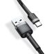 Кабель Baseus Cafule USB to Type-C (3A, 0.5m) CATKLF-AG1 - Black / Gray. Фото 4 из 18