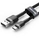Кабель Baseus Cafule USB to Type-C (3A, 0.5m) CATKLF-AG1 - Black / Gray. Фото 3 из 18