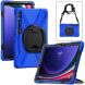 Защитный чехол Deexe Hand Grip X для Samsung Galaxy Tab S7 FE / S7 Plus / S8 Plus / S9 Plus (T730/736/800/806/970/975/810/816) - Black / Blue. Фото 2 из 5