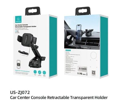 Автомобильный держатель Usams US-ZJ072 Car Center Console Retractable - Black