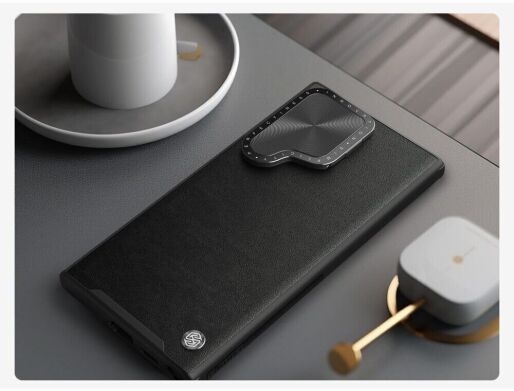Защитный чехол NILLKIN CamShield Prop Leather Case для Samsung Galaxy S24 Plus - Black