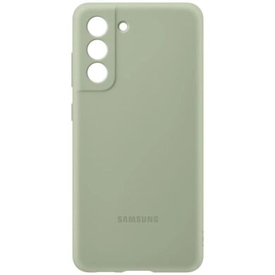 Защитный чехол Silicone Cover для Samsung Galaxy S21 FE (G990) EF-PG990TMEGRU - Olive Green