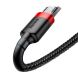 Кабель Baseus Cafule USB to MicroUSB (1.5A, 2m) CAMKLF-C91 - Black / Red. Фото 2 из 22