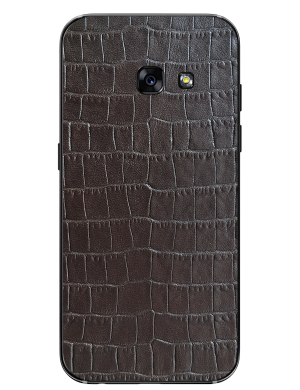 Кожаная наклейка Glueskin Dark Brown Croco для Samsung Galaxy A5 (2017)