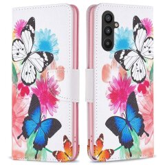 Чехол-книжка Deexe Color Wallet для Samsung Galaxy A34 (A346) - Two Butterflies