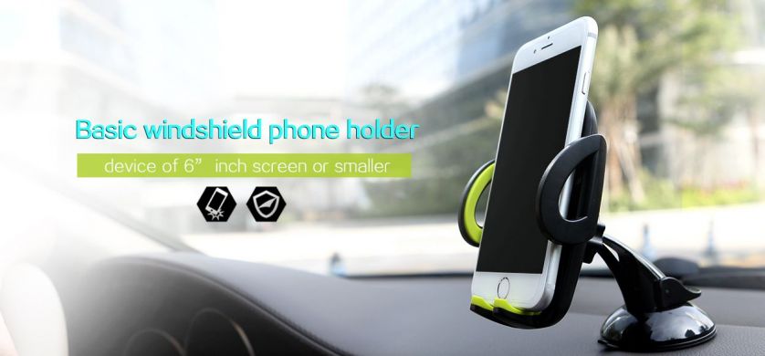 Автомобильный держатель Rock Deluxe Holder для смартфонов c диагональю экрана до 6.3 дюймов - Gray