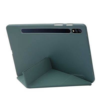 Чехол Deexe Origami Series для Samsung Galaxy Tab S9 Plus (X810/816) - Midnight Green