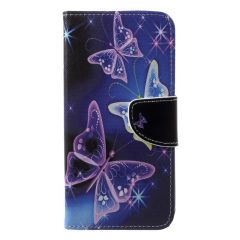 Чехол-книжка Deexe Color Wallet для Samsung Galaxy J4 2018 (J400) - Butterfly Pattern