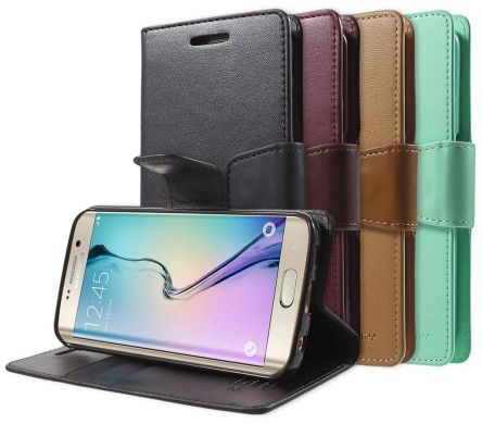 Чехол MERCURY Sonata Diary для Samsung Galaxy S6 edge (G925) - Wine Red