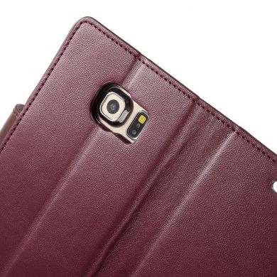Чехол MERCURY Sonata Diary для Samsung Galaxy S6 edge (G925) - Wine Red