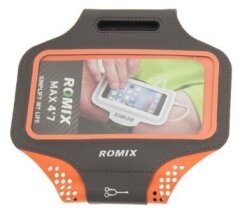 Чехол на руку ROMIX Slim Sports (Размер: M) - Orange
