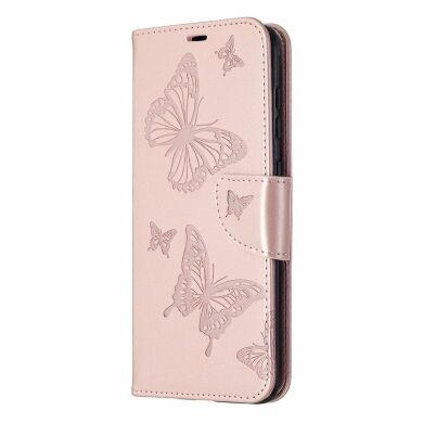 Чехол UniCase Butterfly Pattern для Samsung Galaxy A21s (A217) - Rose Gold