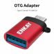 OTG-адаптер ENKAY ENK-AT10 Type-C to USB 3.0 - Red. Фото 2 из 12