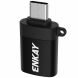 OTG-адаптер ENKAY ENK-AT10 Type-C to USB 3.0 - Black. Фото 1 из 12