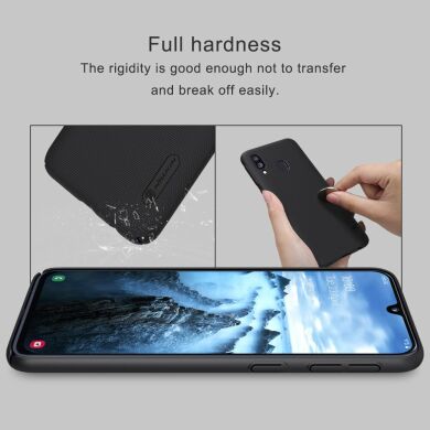 Пластиковый чехол NILLKIN Frosted Shield для Samsung Galaxy A40 (А405) - Black