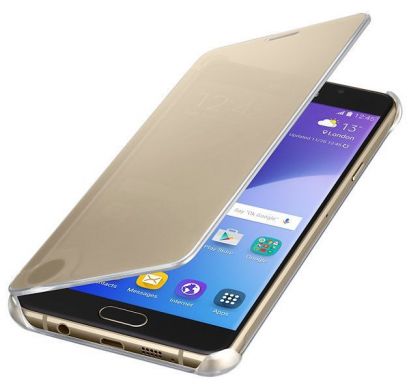 Чехол Clear View Cover для Samsung Galaxy A7 (2016) EF-ZA710CBEGWW - Gold
