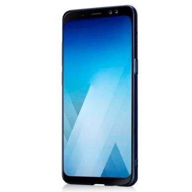 Пластиковый чехол LENUO Silky Touch для Samsung Galaxy A8 2018 (A530) - Blue