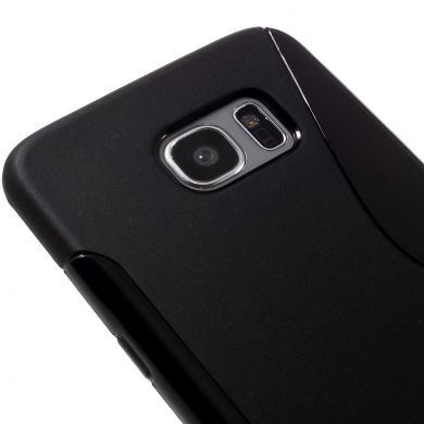 Силиконовая накладка Deexe S Line для Samsung Galaxy S7 edge (G935) - Black