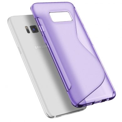 Силиконовый (TPU) чехол Deexe S Line для Samsung Galaxy S8 (G950) - Purple