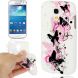 Силиконовая накладка Deexe Flower Pattern для Samsung Galaxy S4 mini (i9190) - Butterfly Pattern. Фото 1 из 5