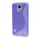 Силиконовая накладка Deexe S Line для Samsung Galaxy S5 (G900) - Violet. Фото 1 из 2