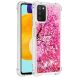 Силиконовая (TPU) накладка Deexe Fashion Glitter для Samsung Galaxy A03s (A037) - Cherry Blossom. Фото 3 из 7